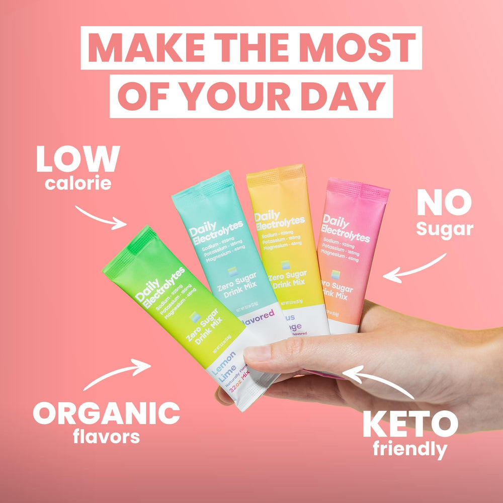 Lemon lime flavor packets for quick rehydration