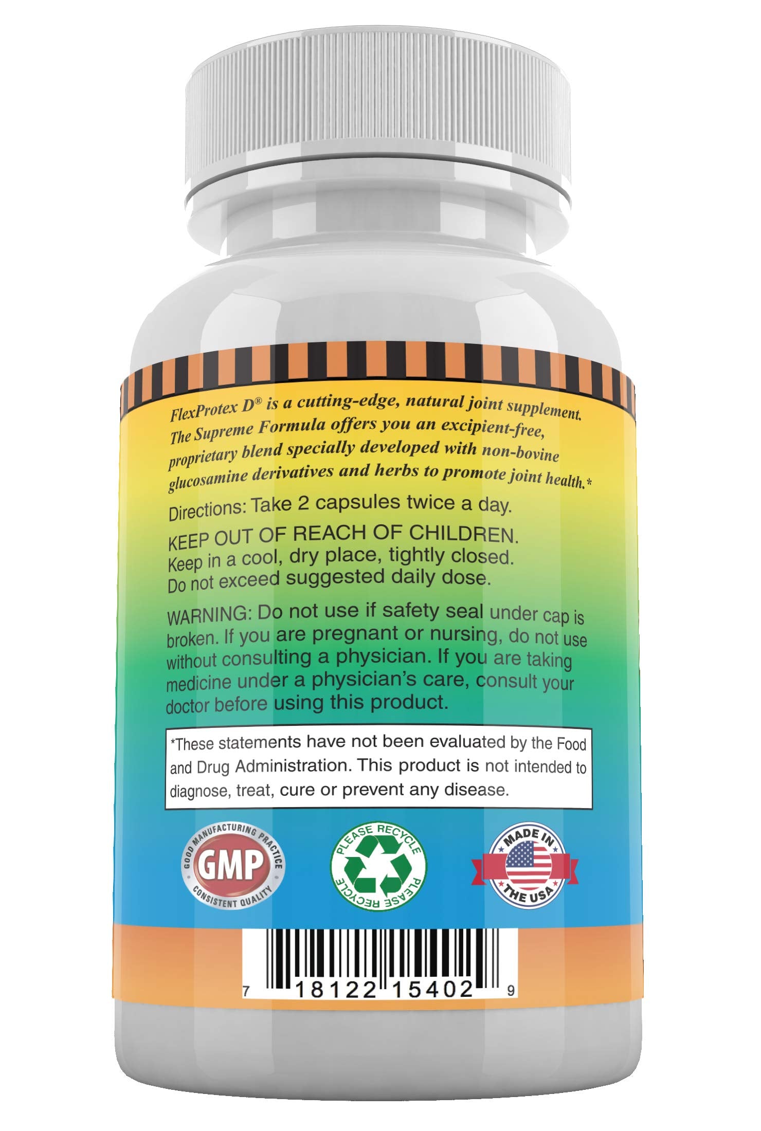 Daily Health FlexProtex D bottle demonstrates mobility-focused use case for active lifestyles.
