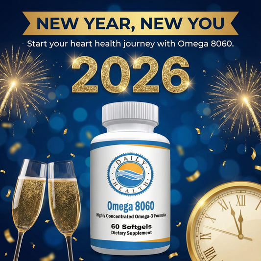 Close-up of Omega 8060 softgels highlighting high omega-3 concentration