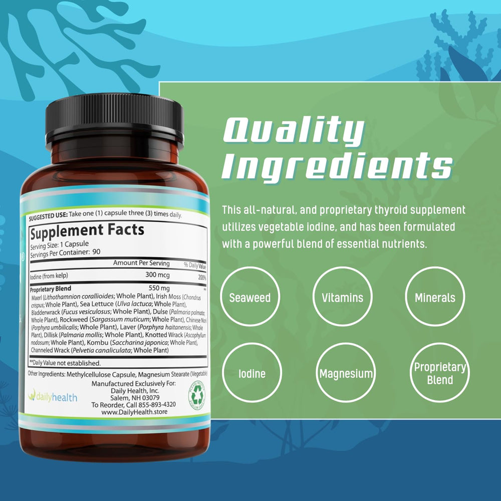Daily Health Seatrition vegan sea mineral formula in packaging