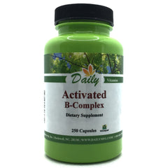 Daily Manufacturing Activated B-Complex bottle front view for daily energy support