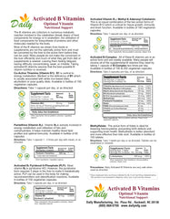 Daily Manufacturing Activated B-Complex capsules close-up for daily nutrient support