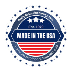 Product label of Daily Manufacturing Activated B-Complex with vegan and gluten-free notes.