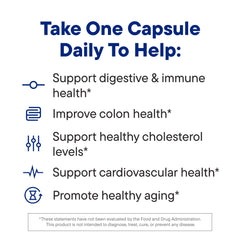 Daily Nouri Probiotics for Men bottle back lists strains and benefits.