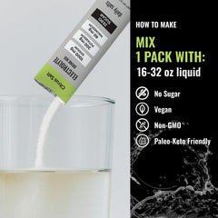 Daily Salts daily hydration routine emphasizes easy mixing with water, tea, or smoothies.