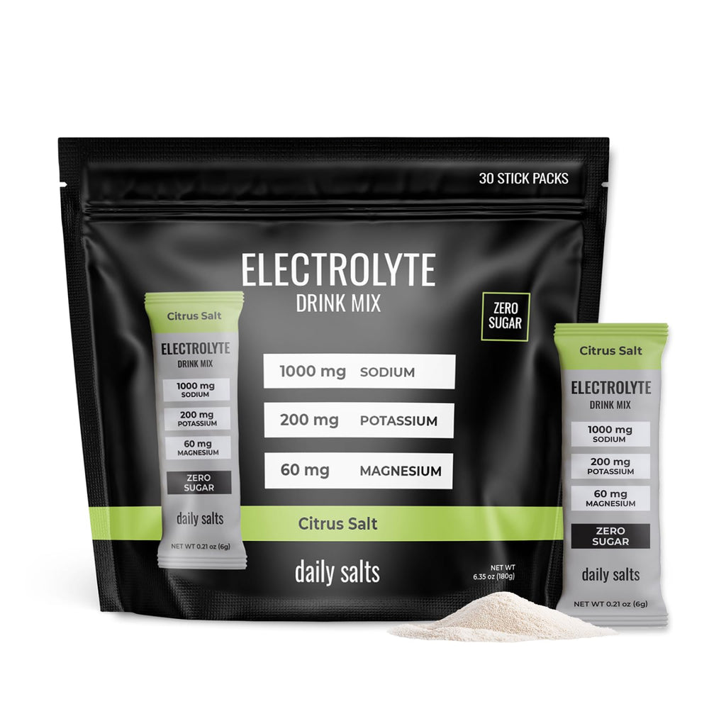Daily Salts on-the-go hydration visuals for gym, office, or long run.