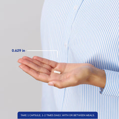 Daily-use capsule pour demonstrating easy ingestion and convenient daily routine.