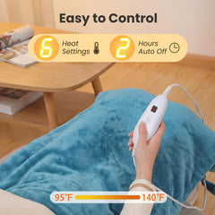 DAILYLIFE heating pad with 2-hour auto-off timer for safety.