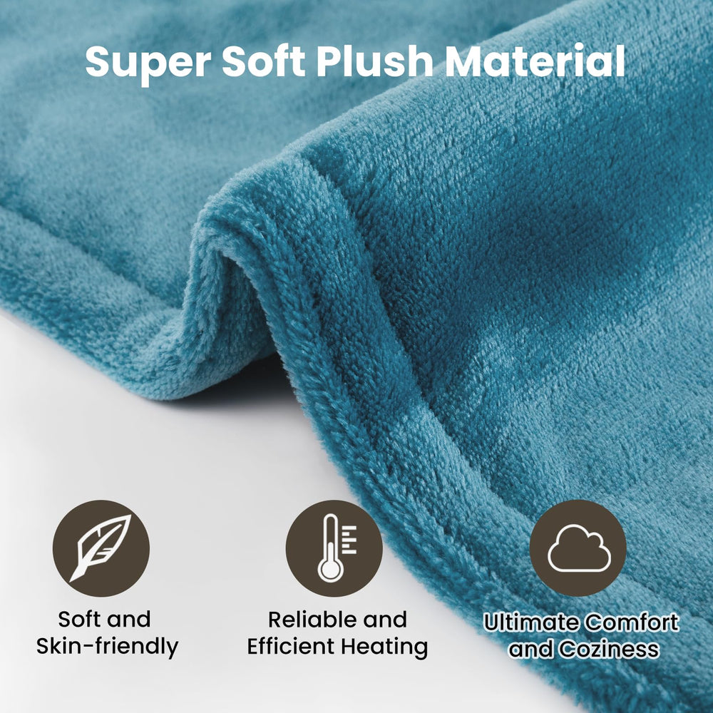 DAILYLIFE heating pad in blue cover for stylish home comfort.