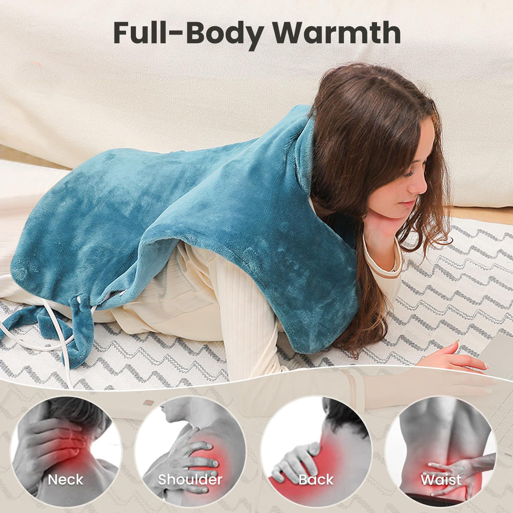 DAILYLIFE heating pad wearable design keeps pad in place during activities.