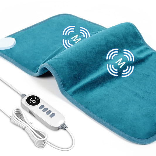 DAILYLIFF massage pad front view highlighting a large 12x24 inch surface for full coverage