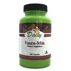 Daily Manufacturing Vascu-Min bottle showing the magnesium-potassium blend for daily wellness