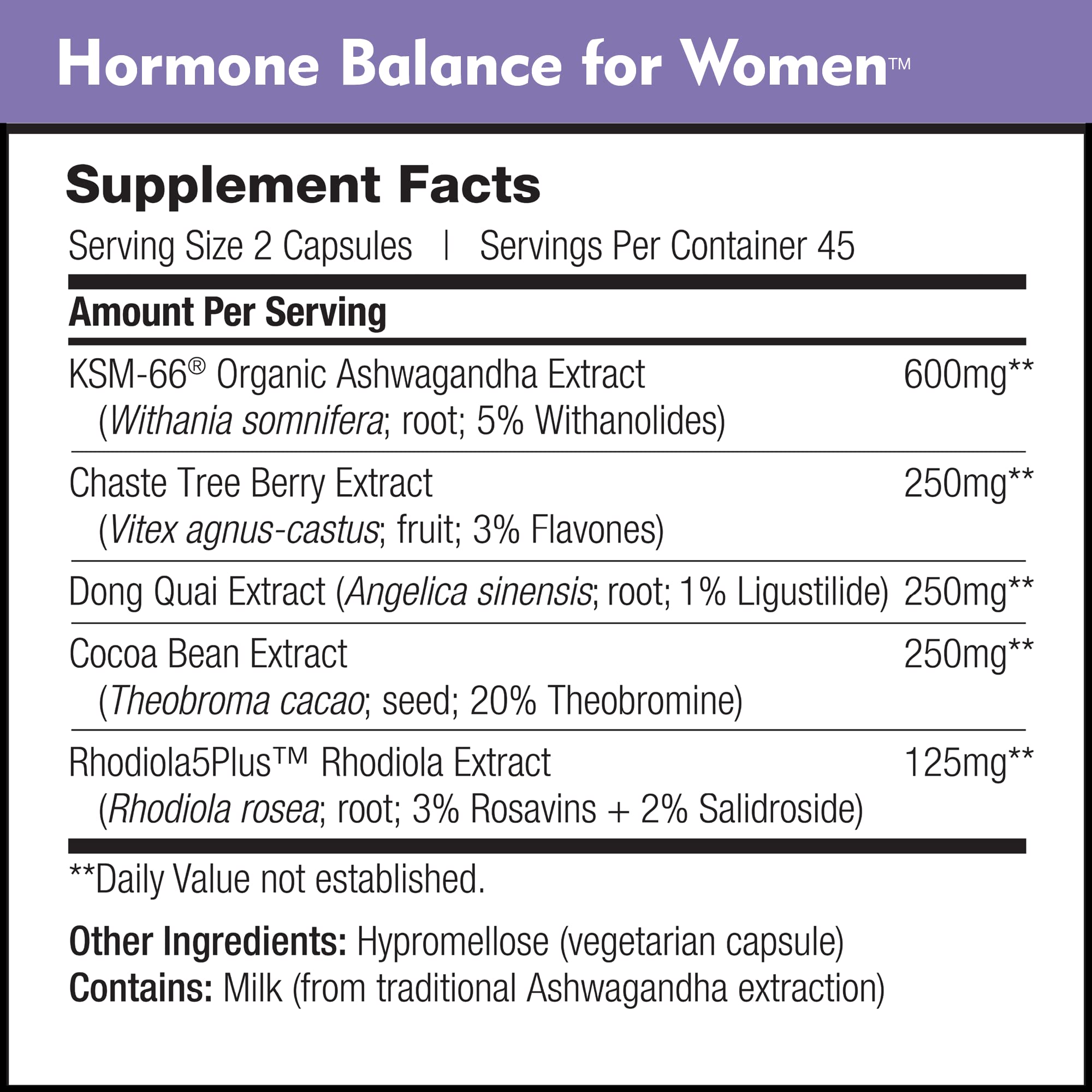 DailyNutra Chaste Tree extract bottle emphasizes menstrual cycle comfort and balance.