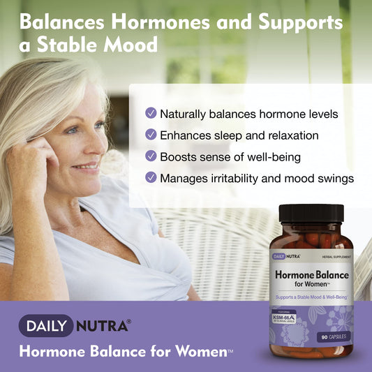 DailyNutra Dong Quai extract bottle highlights herbal blend for balanced wellbeing.