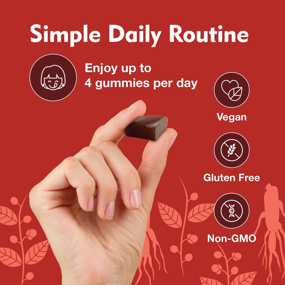 Vegan DailyNutra gummies with organic ashwagha for clean energy.