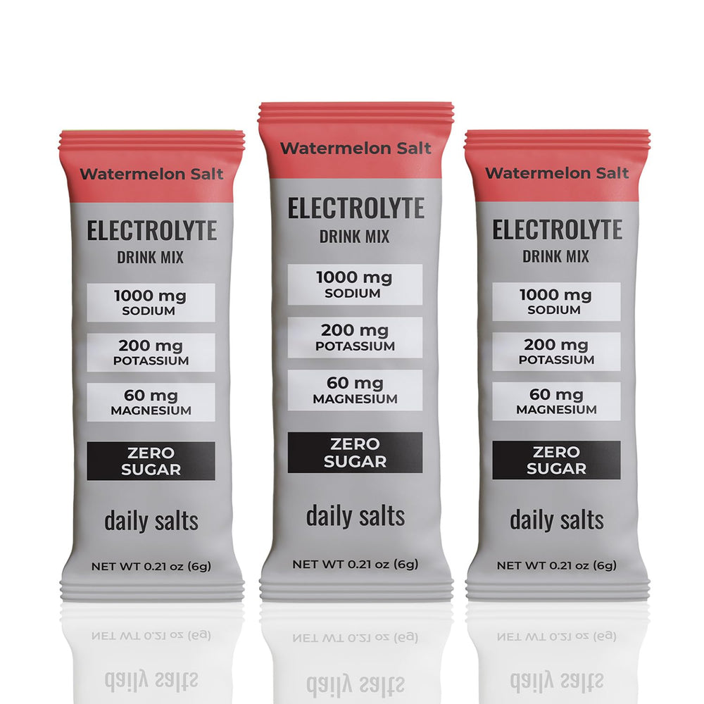 Daily Salts Watermelon Salt hydration stick on-the-go electrolyte support.