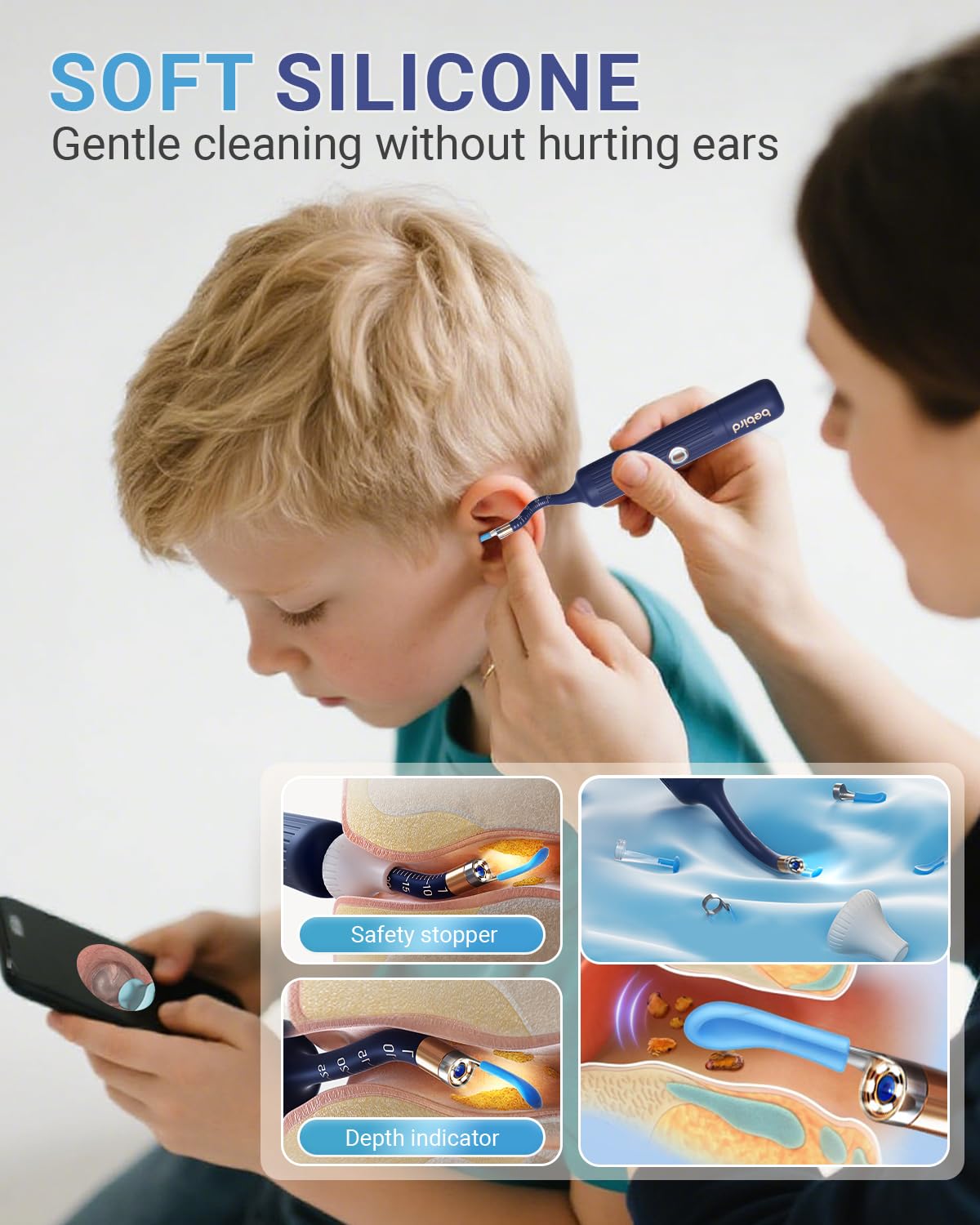 DailySee built-in LED-light ear canal-detail in low light