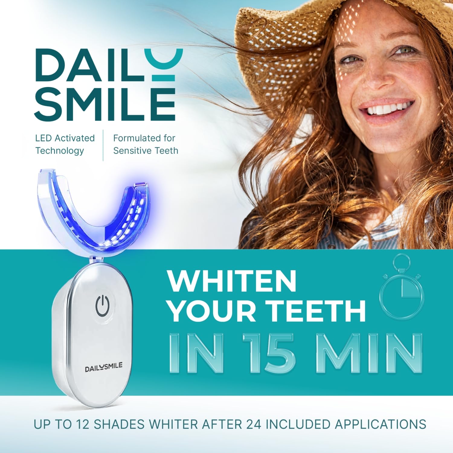 DailySmile gel pen close-up for precise application.