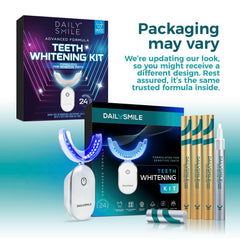 DailySmile rechargeable waterproof LED light ready for whitening.