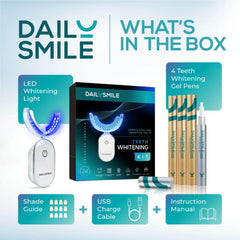 DailySmile travel-friendly pack emphasizes portability for whitening on the go.