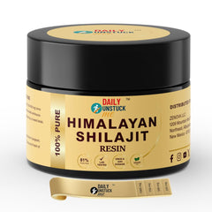 Daily Unstuck Me Shilajit resin jar close-up showing rich texture for energy support