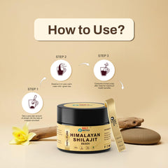 Daily Unstuck Me Shilajit resin packaging label highlighting vegan, lab-tested purity