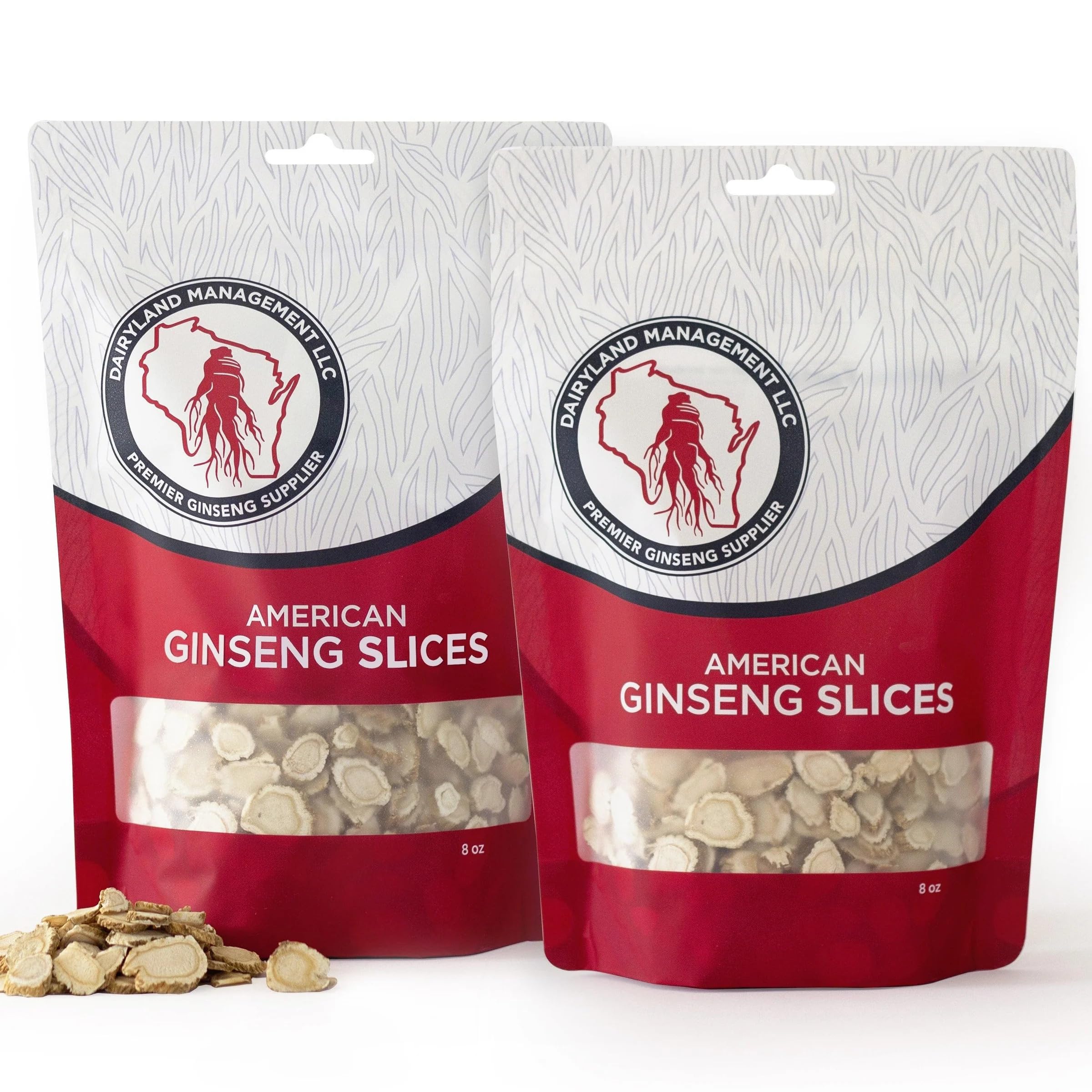 Dairyland American Ginseng Slices 16oz pack ready for versatile cooking and meals.