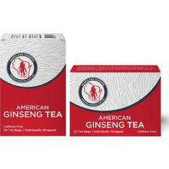Dairyland American Ginseng Tea Bags 40ct in a packaging closeup for premium Wisconsin flavor.
