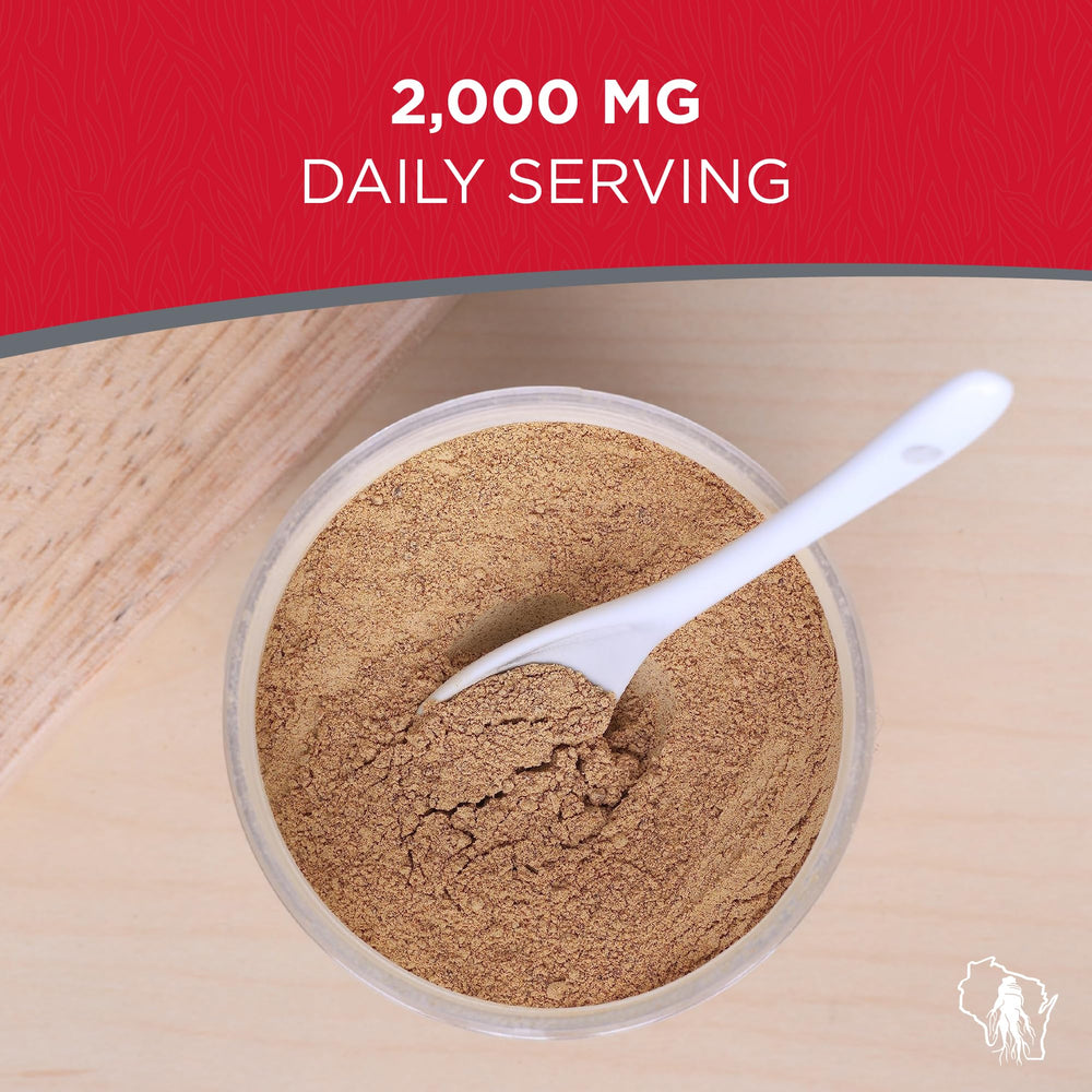 Dairyland Korean Panax Ginseng root powder close-up with earthy texture.