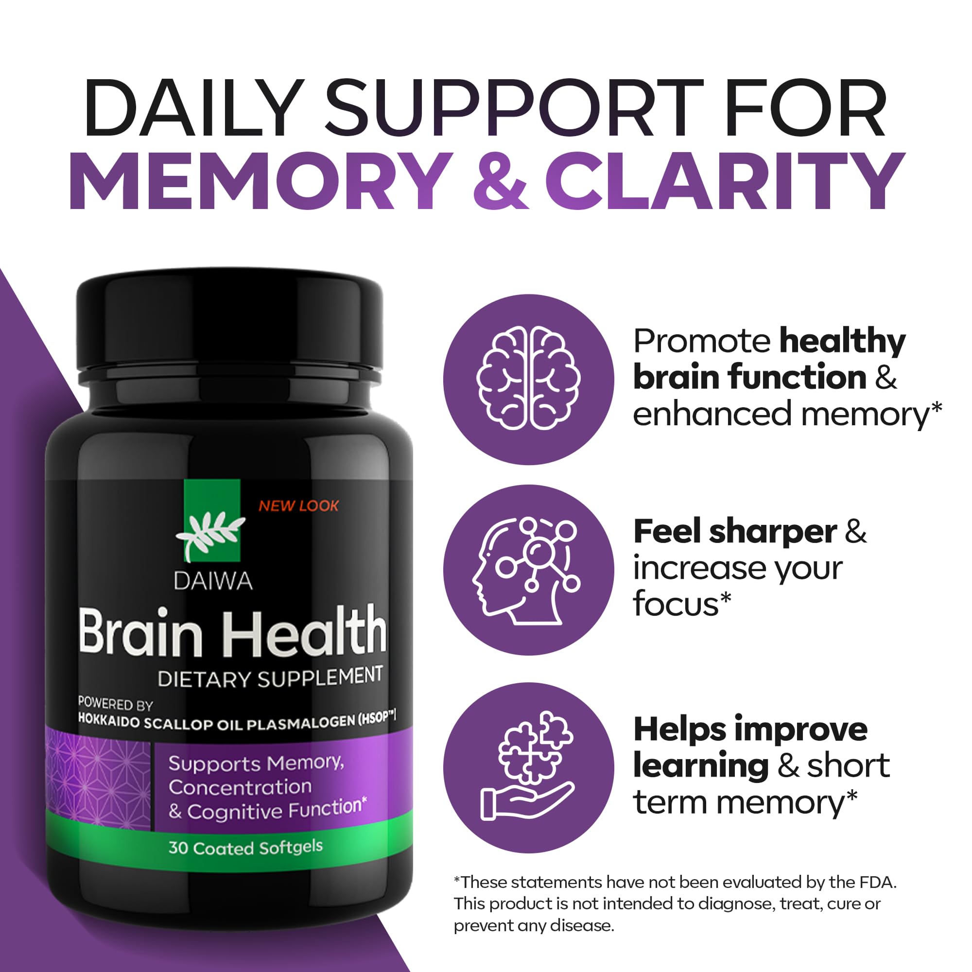 Daiwa Advanced Omega-3 Softgel close-up highlights smooth swallow and no fishy aftertaste