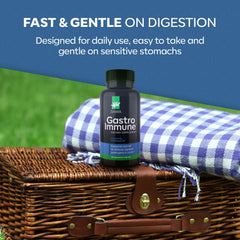 Daiwa GastroImmune daily-use setup demonstrates two capsules per day routine.