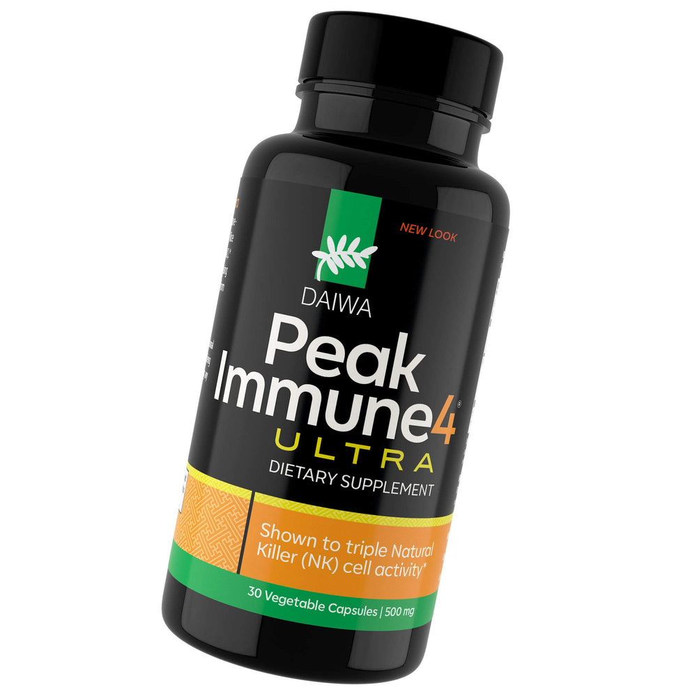 Daiwa PeakImmune4 bottle front promoting natural immune support