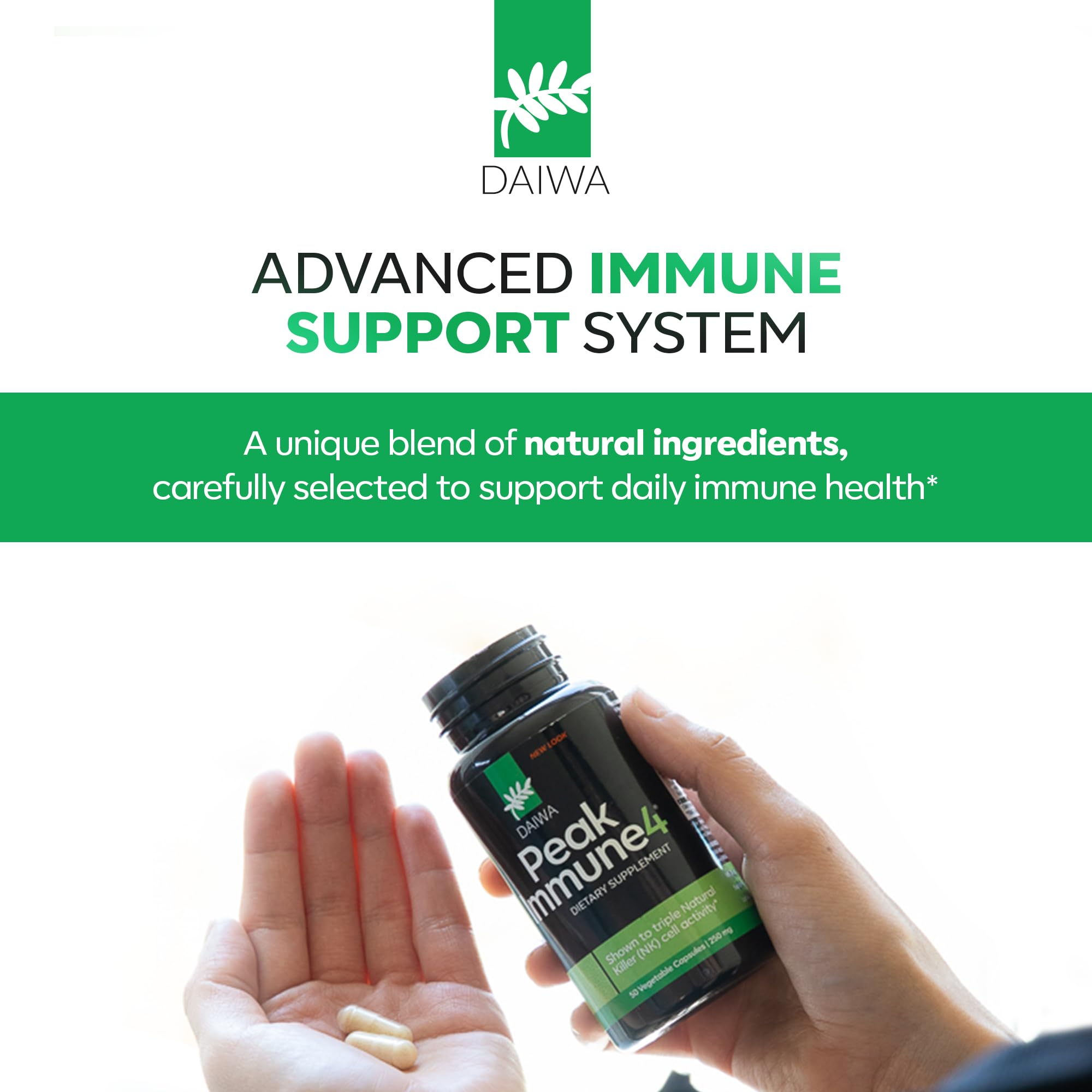 PeakImmune4 box packaging on a clean surface for everyday wellness.