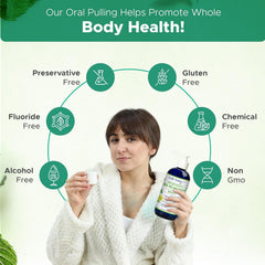 Dale Audrey mouthwash pour captures a quick refreshing mint flavor for daily use