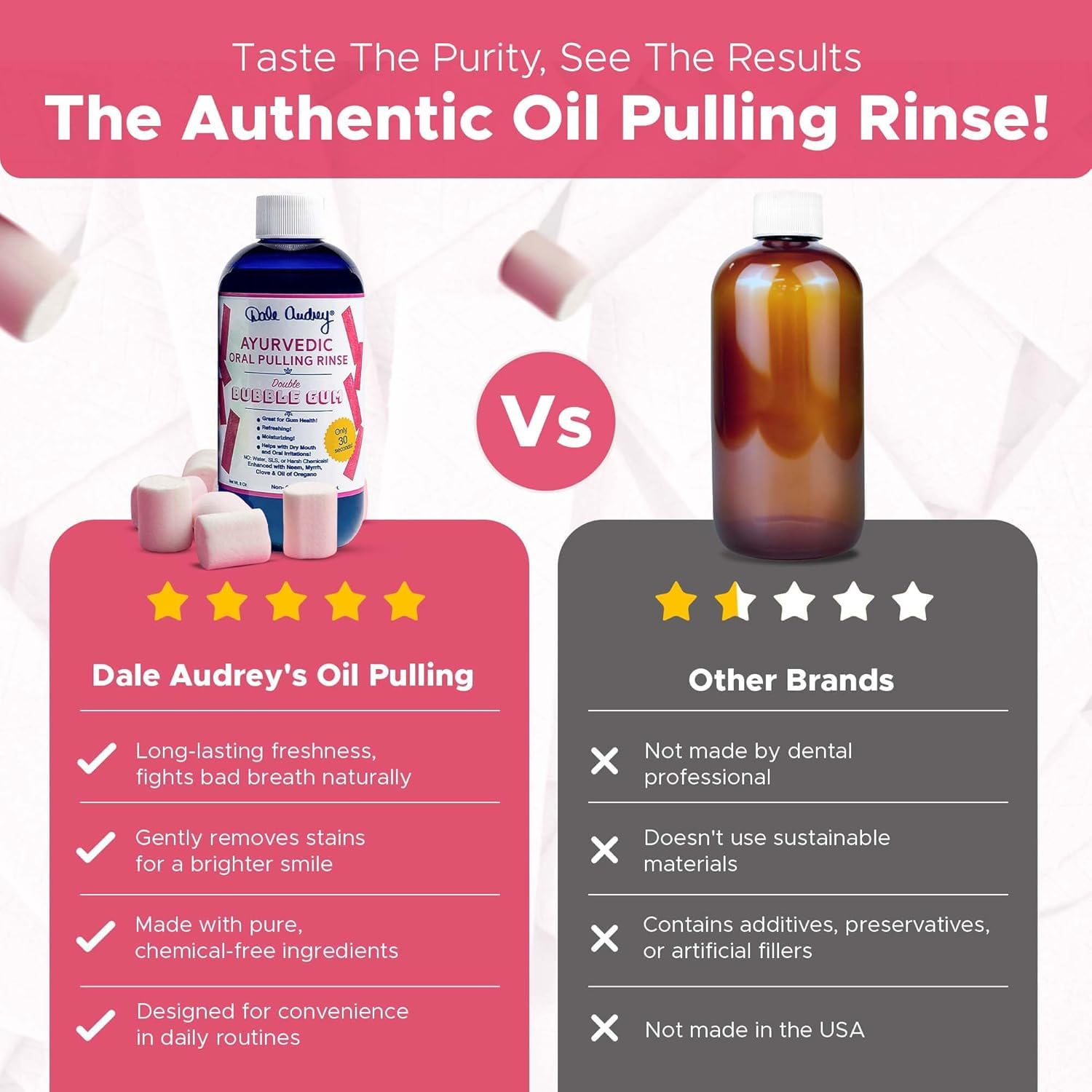 Dale Audrey pack-of-3 oral rinse for routine convenience.