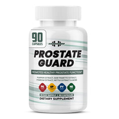 DAMN GOOD Hodge Twins Prostate Guard bottle front view supports a calmer nightly routine.