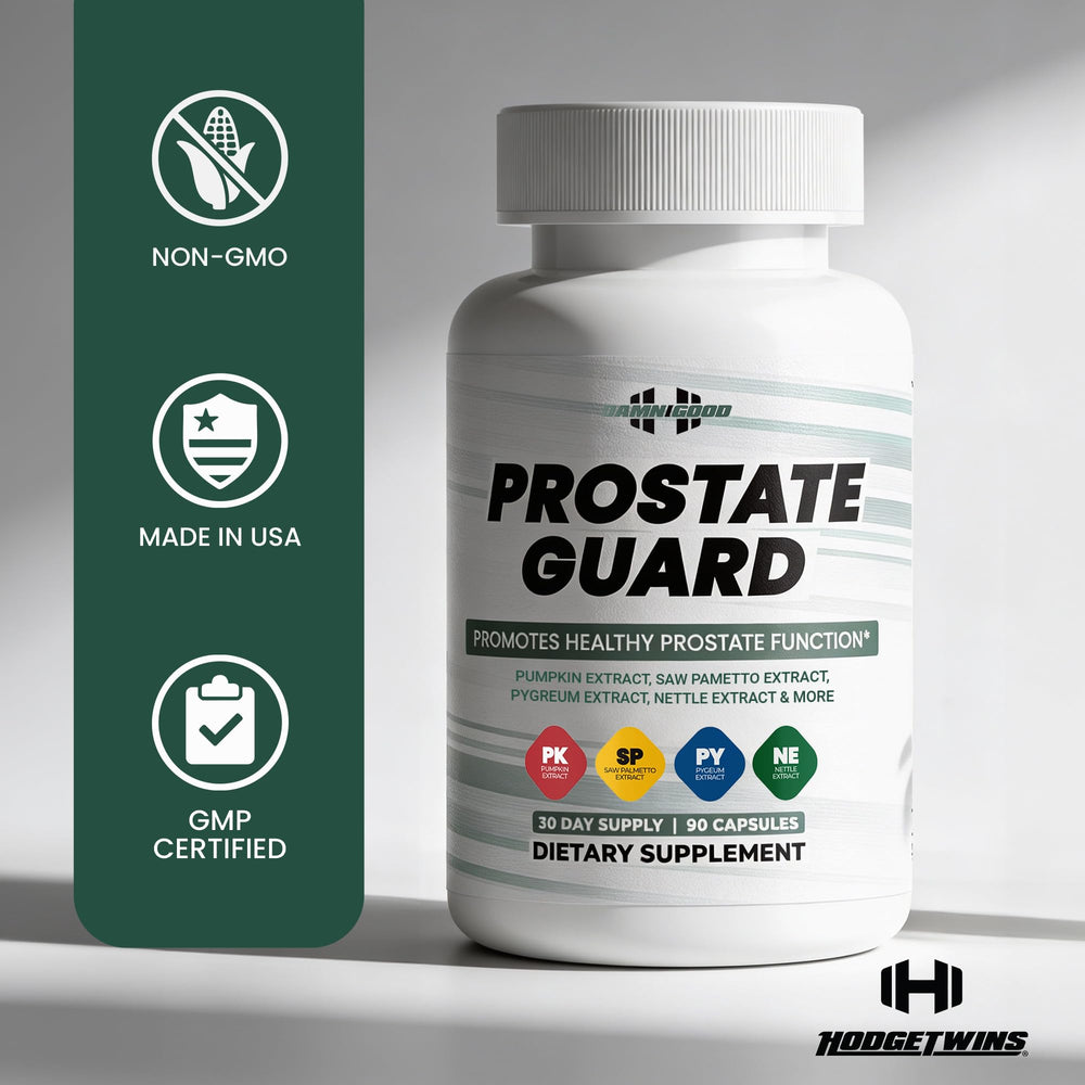 DAMN GOOD Hodge Twins Prostate Guard being poured for easy daily addition.