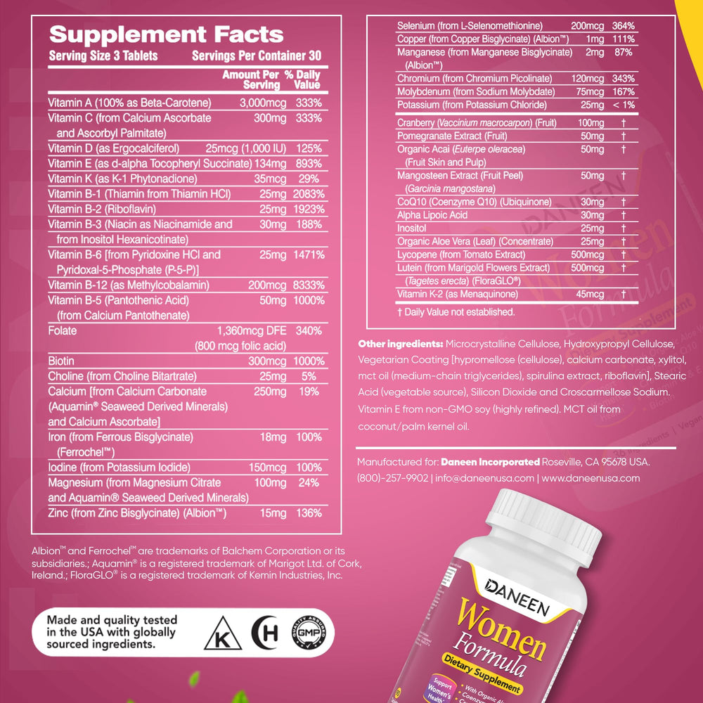 DANEEN daily energy support for women with targeted nutrient blend.