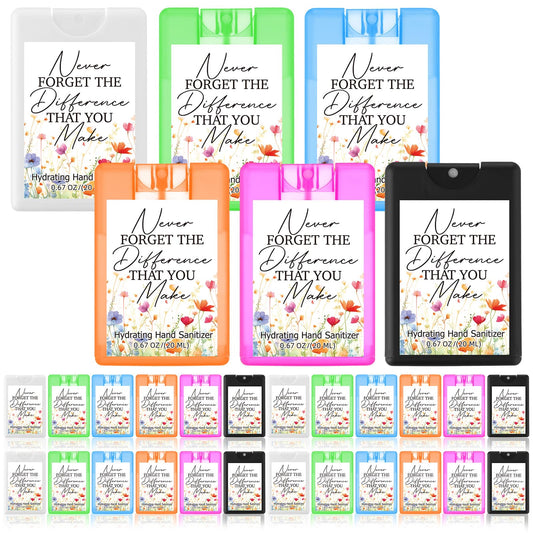 Dansib 24-pack hand sanitizer spray bulk with portable bottles for easy gifting.