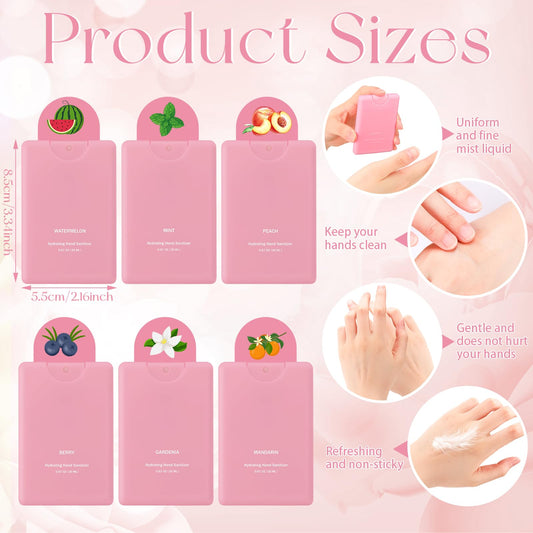Dansib 24-pack mini sanitizer spray for bulk gifting and travel-ready protection.