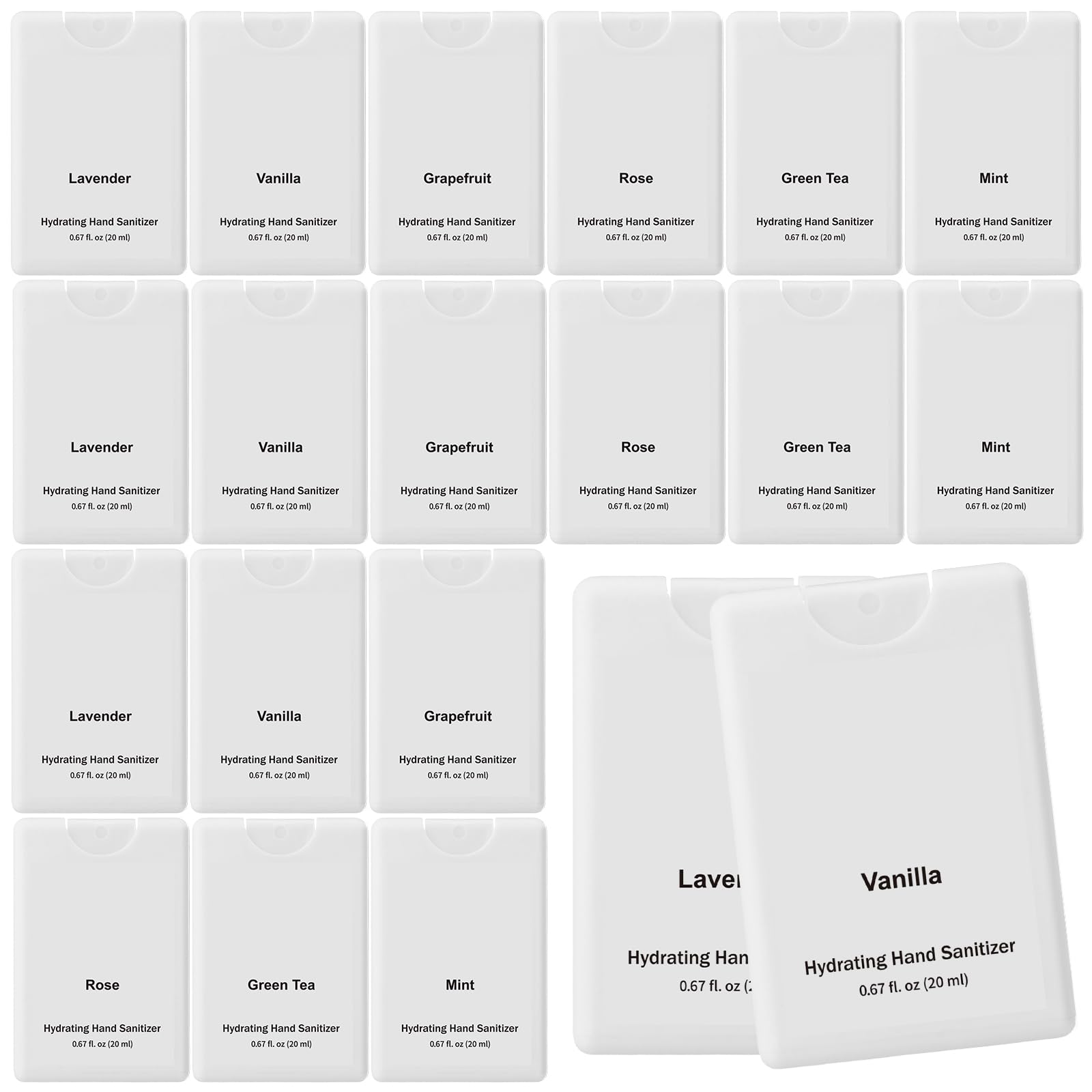 Dansib bulk 24-pack mini hand sanitizer sprays for on-the-go protection.