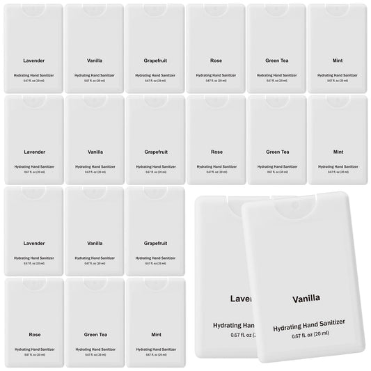 Dansib bulk 24-pack mini hand sanitizer sprays for on-the-go protection.