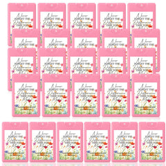 Dansib mini hand sanitizer pink bottle with inspirational quotes for daily confidence