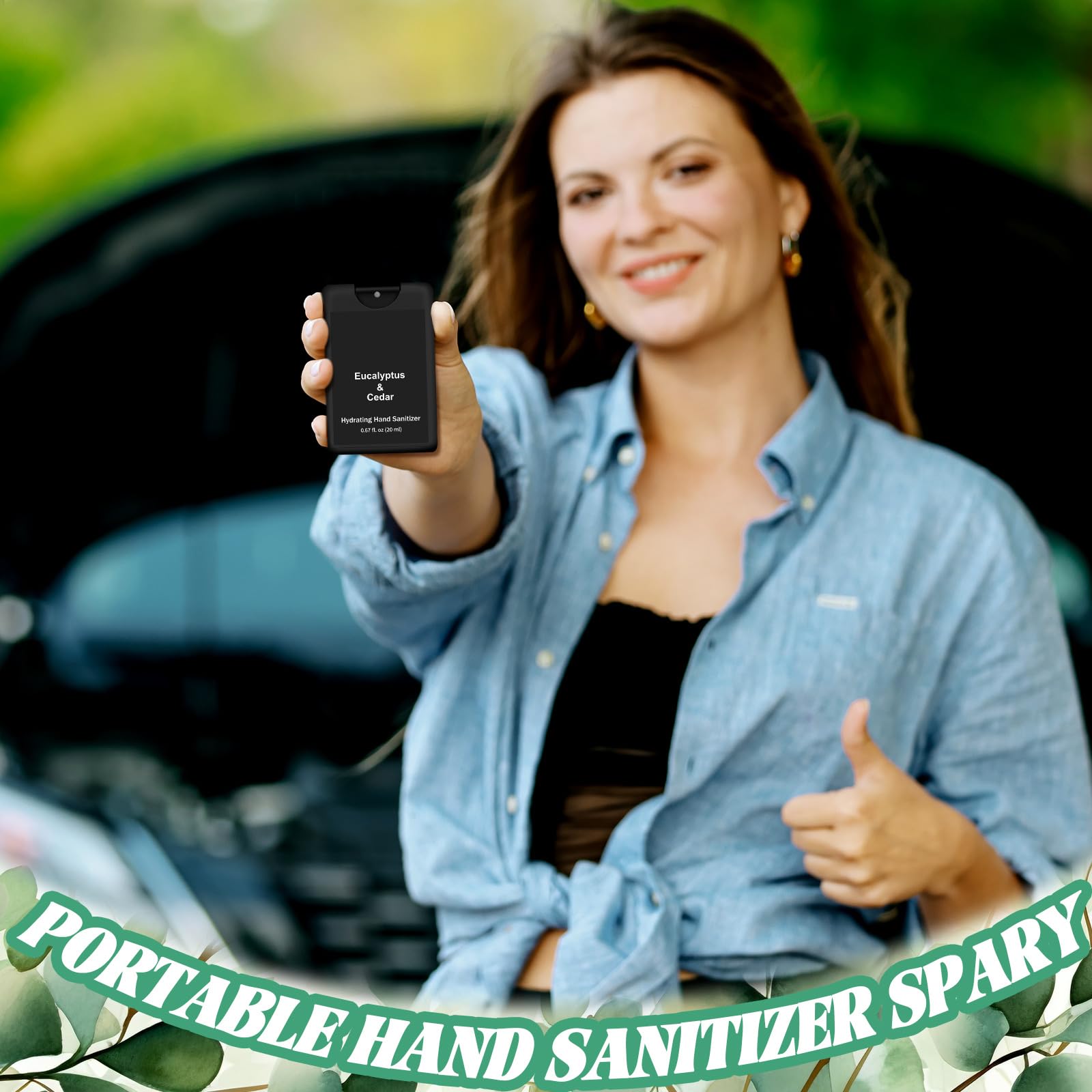 Dansib mini travel-size hand sanitizer spray 20 ml ideal for pockets.