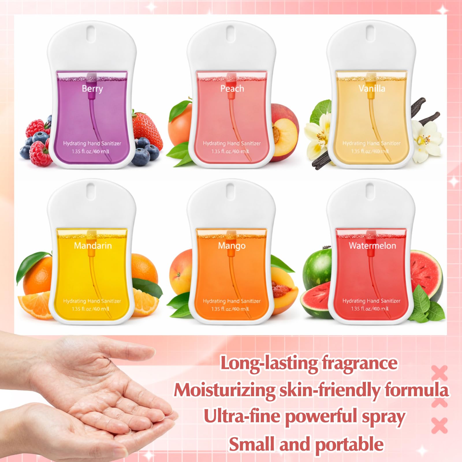 Dansib pocket spray bundle for clean hands during travel