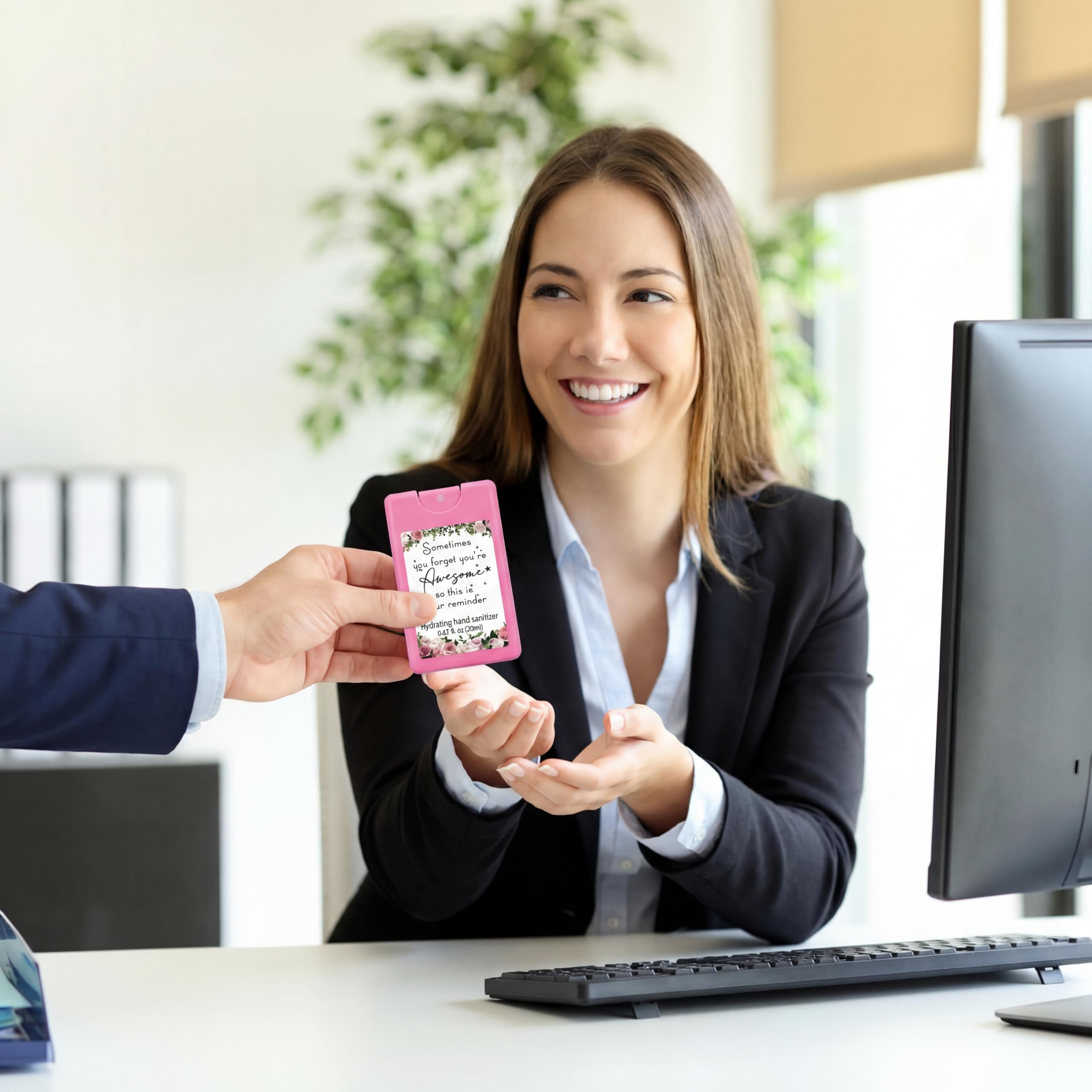 Dansib compact pocket sanitizer supports quick sanitization for teachers and staff.