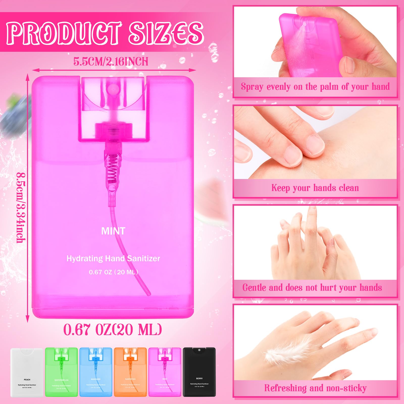 Dansib compact 20 ml bottle fits easily in pockets and purses.