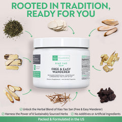 Capsules in hand illustrate portability for on-the-go wellness.