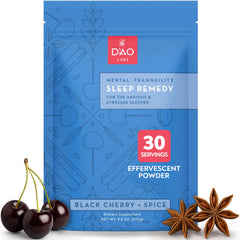 DAO Labs Mental Tranquility bottle close-up for calm, restful nights