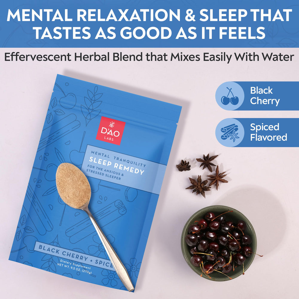 DAO Labs Mental Tranquility herbal blend featuring Gui Pi Tang for nighttime balance